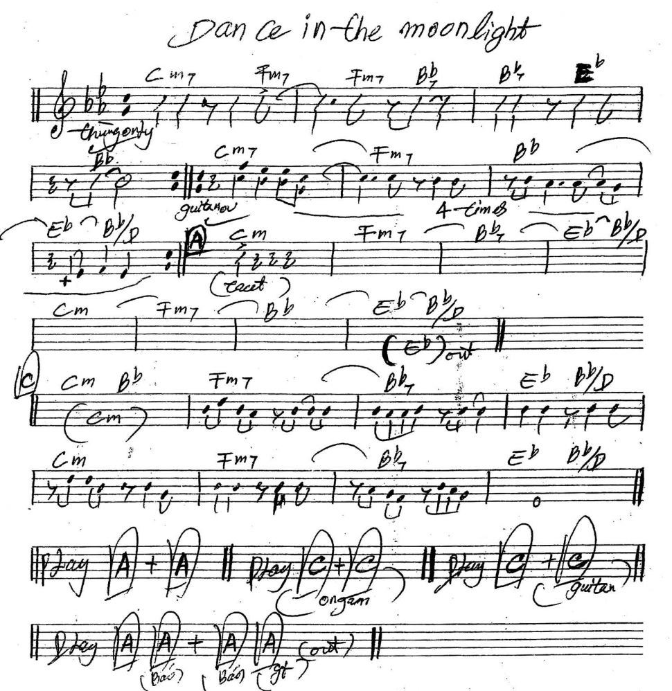 Dance In The Moonlight sheet