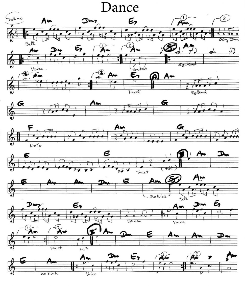 Dance sheet