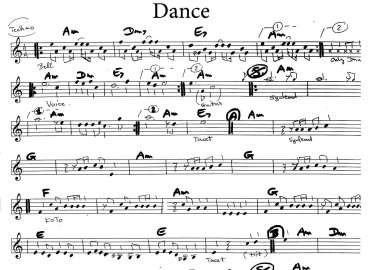 Dance sheet