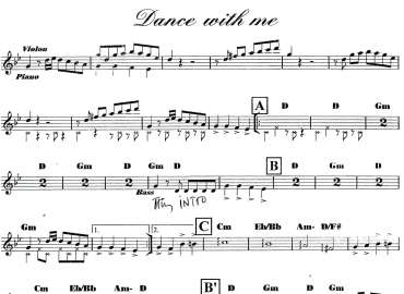 Dance With Me sheet