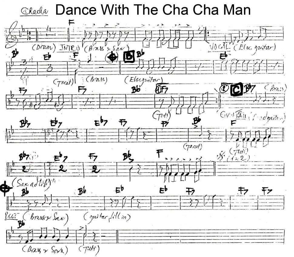 Dance With The Cha Cha Man sheet