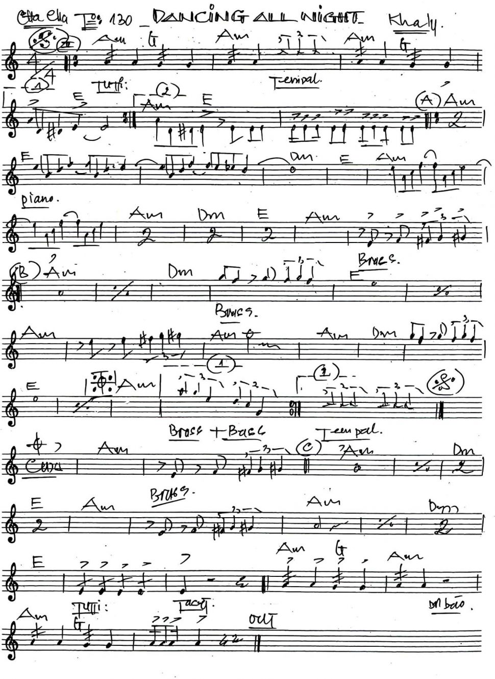 Dancing All Night sheet