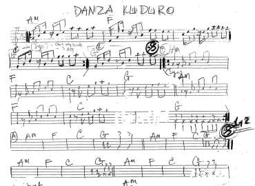 Danza Kuduro sheet