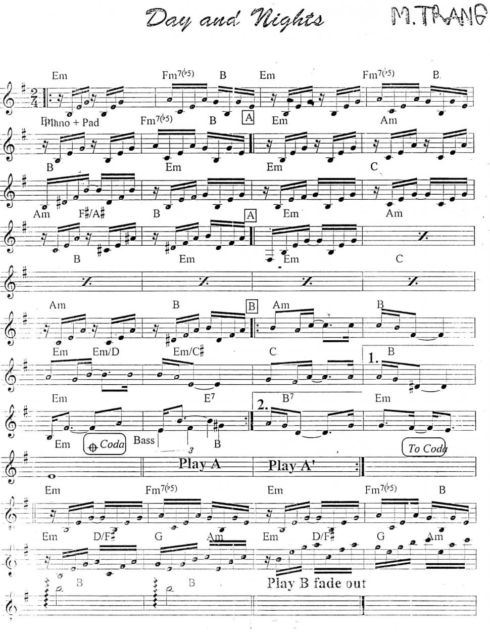 Day And Nights sheet