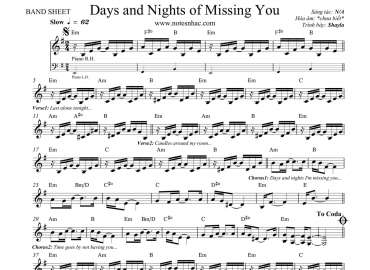 Days And Nights Of Missing You sheet