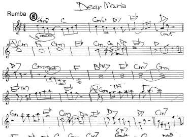 Dear Maria sheet