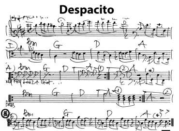 Despacito sheet