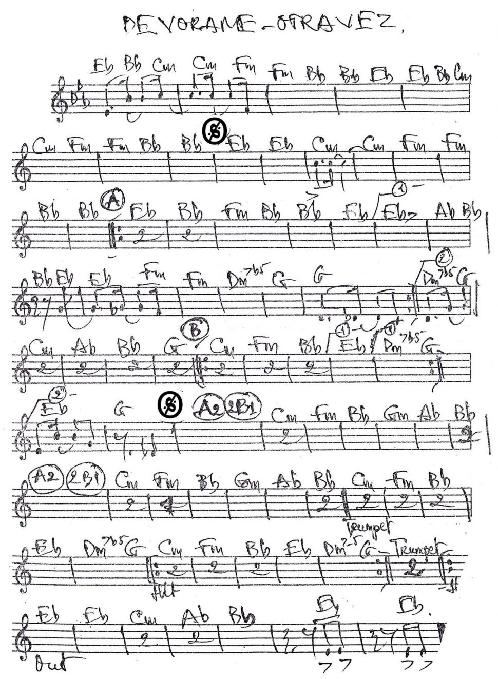 Devorame- Otravez sheet