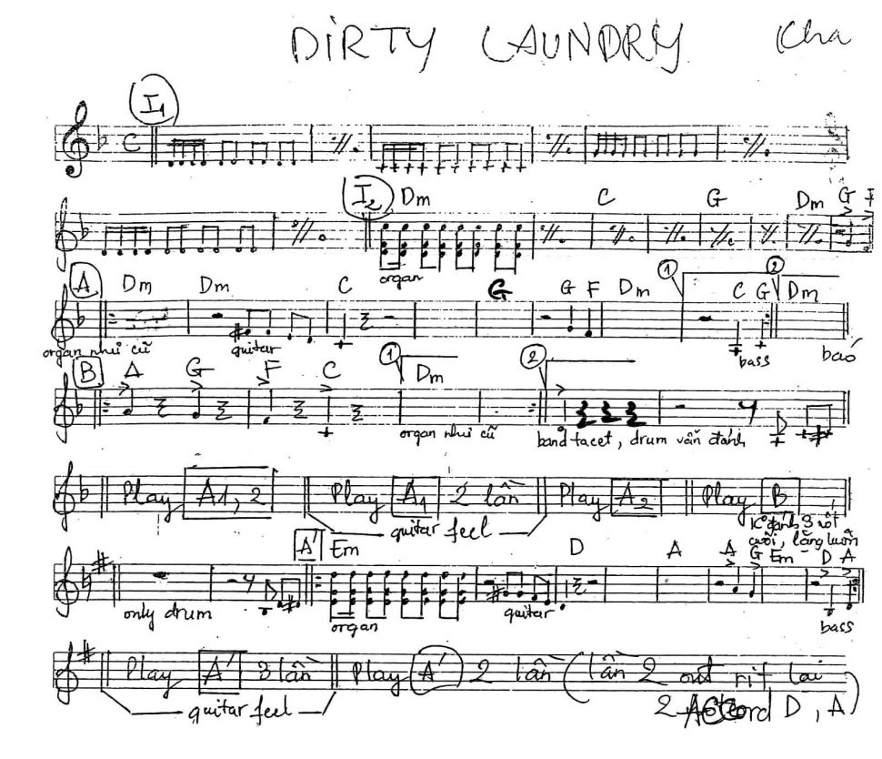 Dirty Laundry sheet