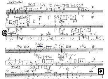 Do T Have To Say The Words sheet