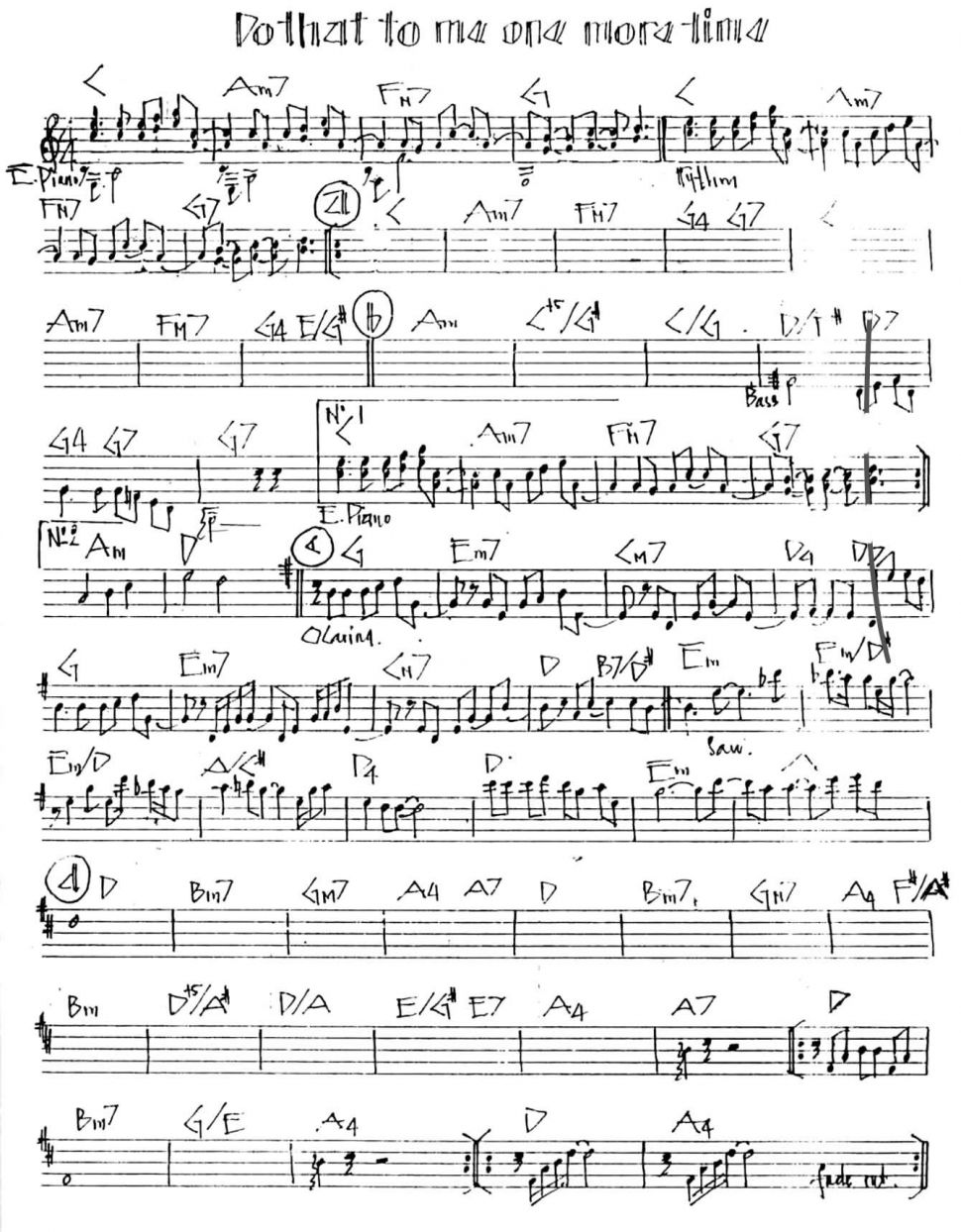 Do That To Me One More Time sheet