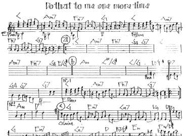 Do That To Me One More Time sheet