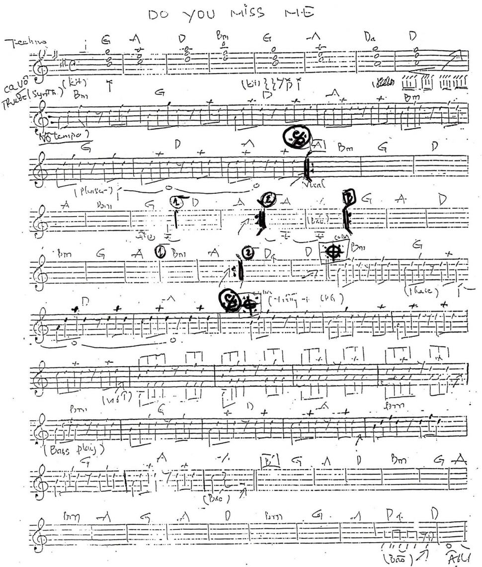 Do You Miss Me sheet