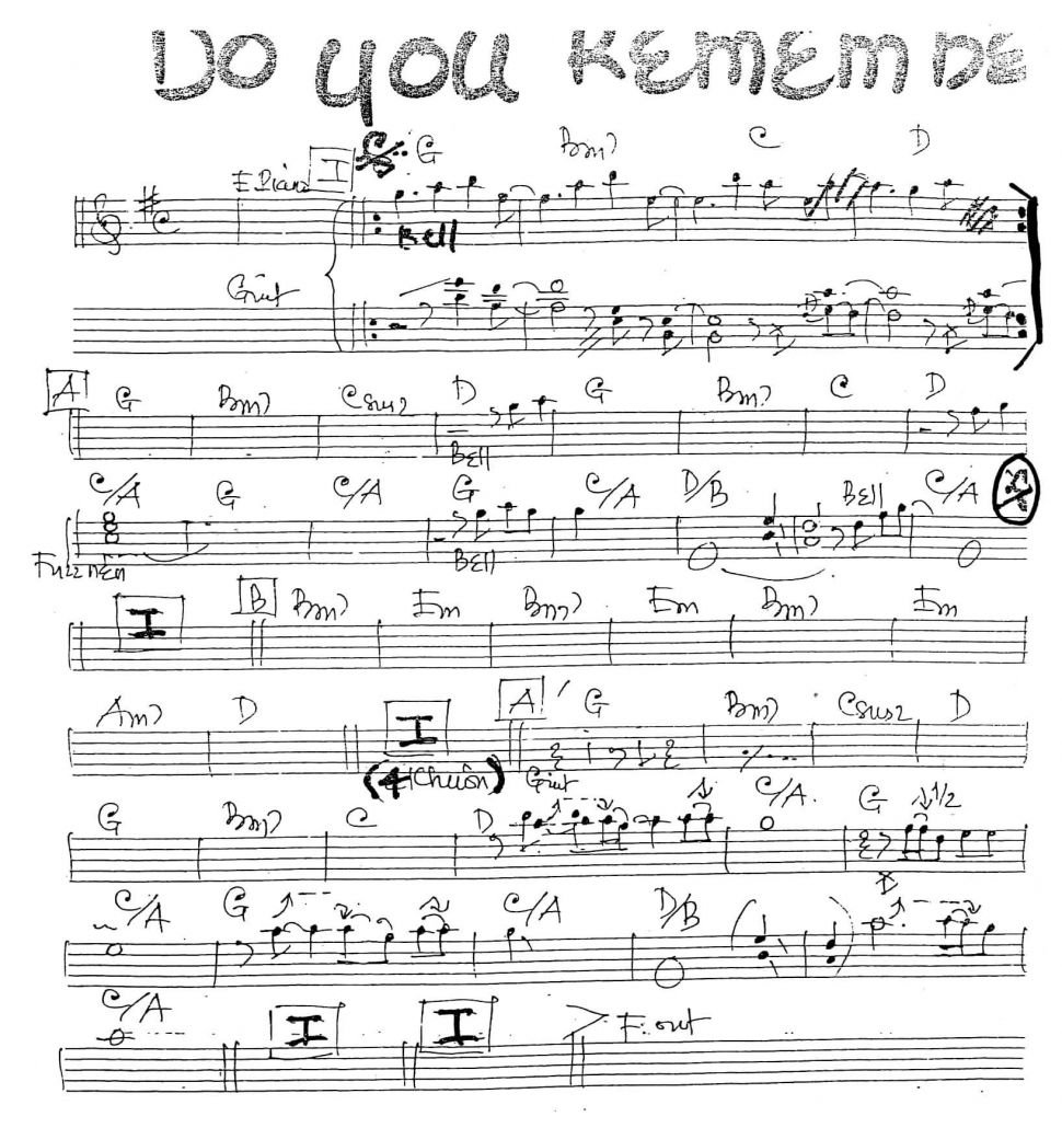 Do You Remember sheet