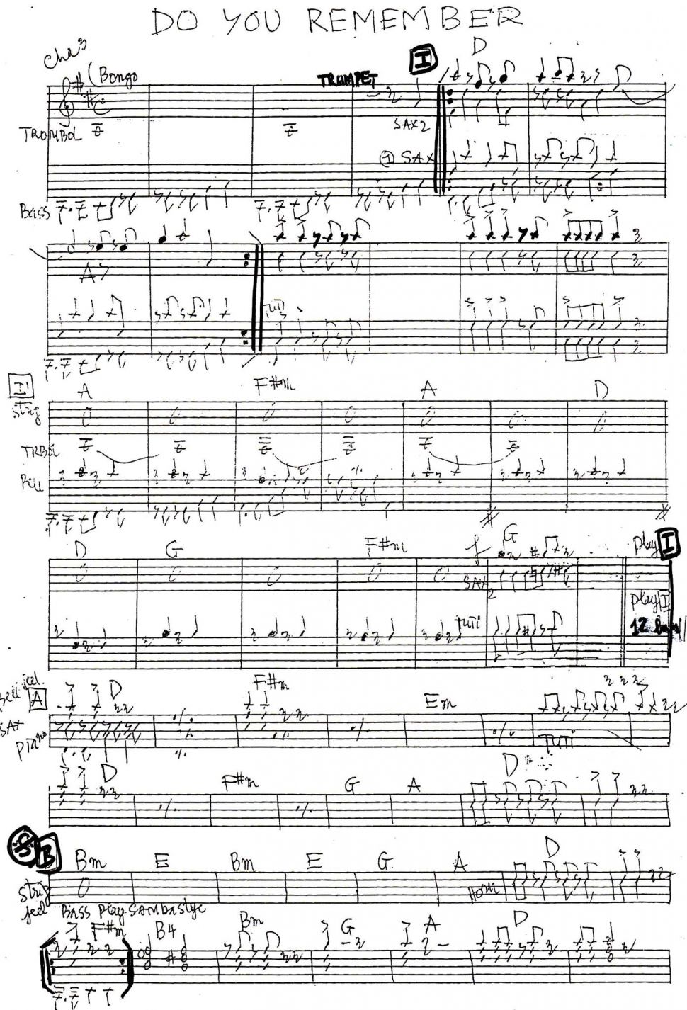 Do You Remember sheet