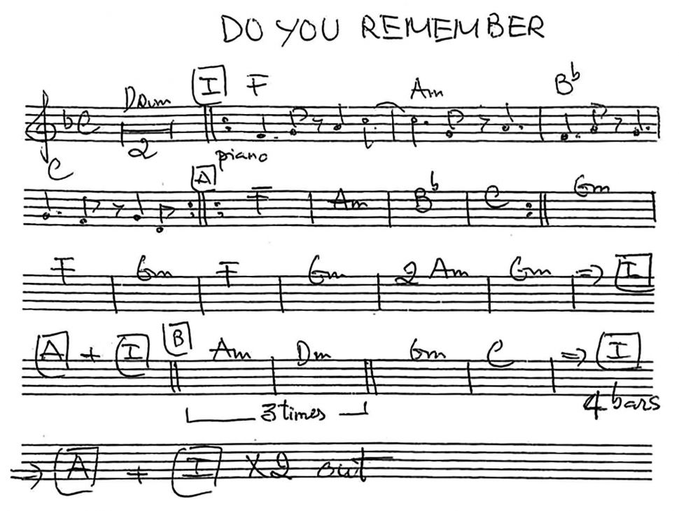 Do You Remember sheet