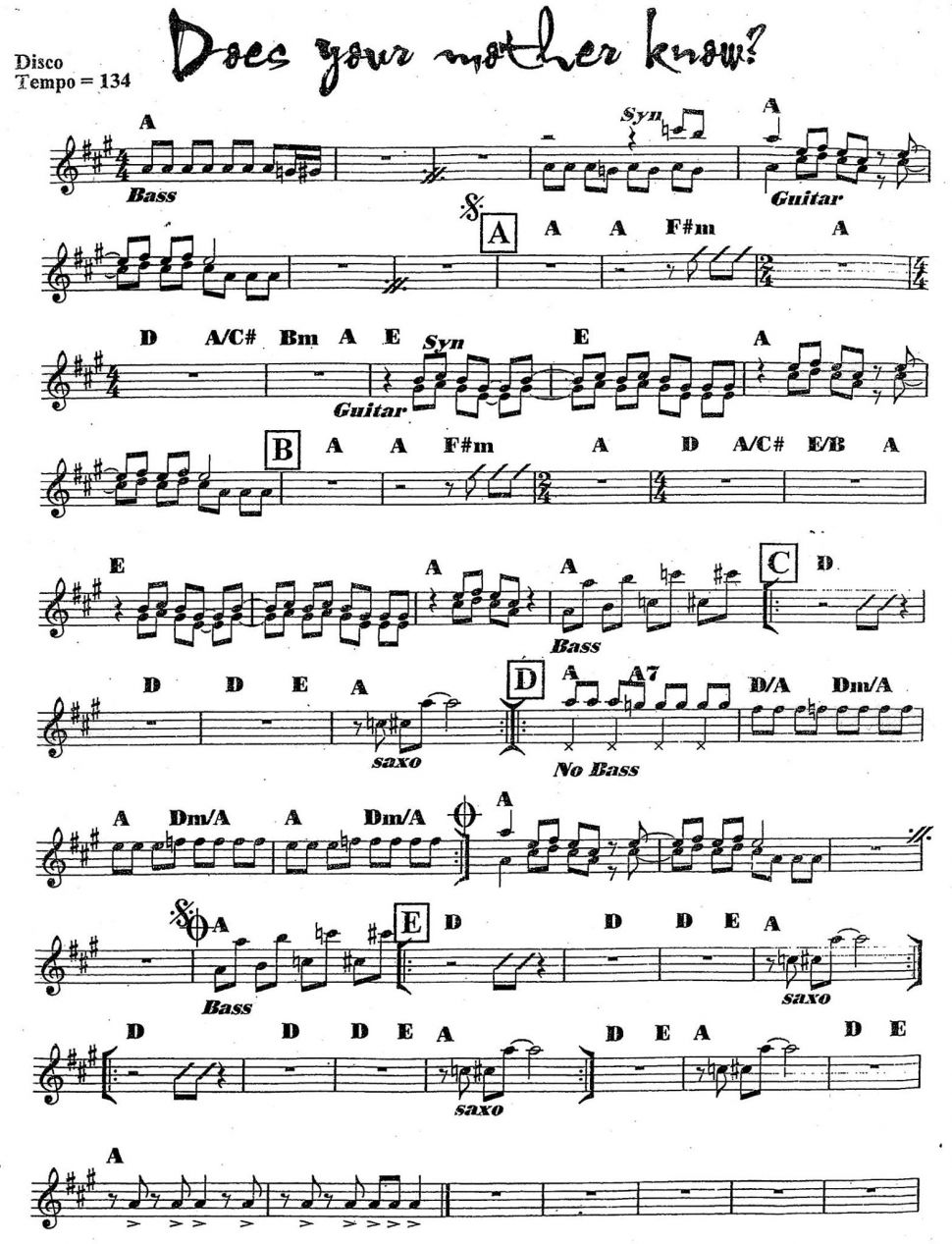 Docs Your Mother Know? sheet