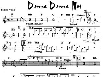 Donne Donne Moi sheet