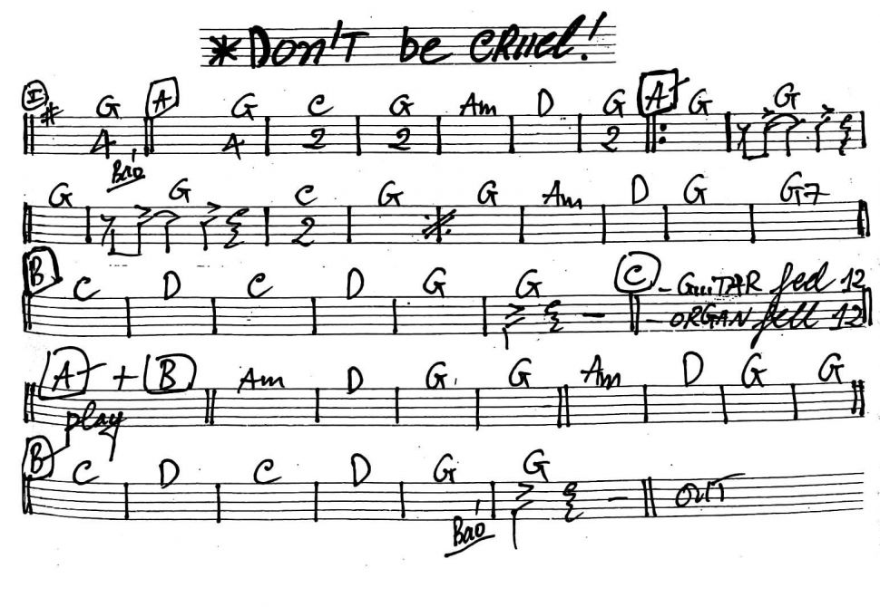 Don't Be Cruel sheet