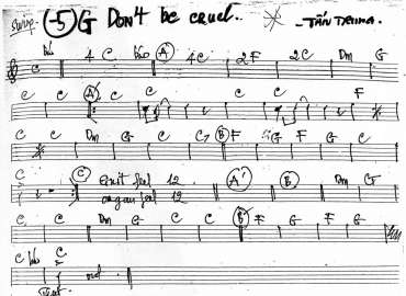 Don't Be Cruel sheet