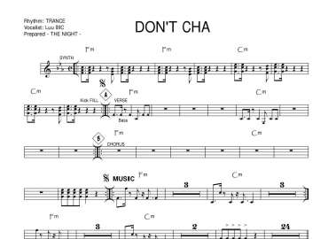Don't Cha sheet