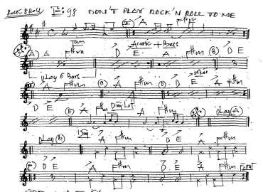 Don't Play Rock'n Roll To Me sheet