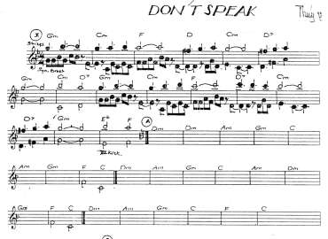 Don't Speak sheet