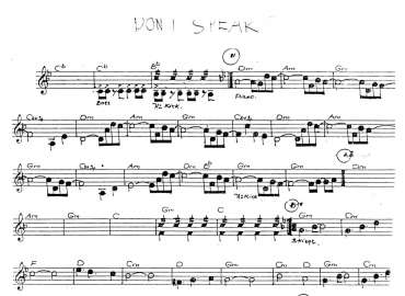Don't Speak sheet