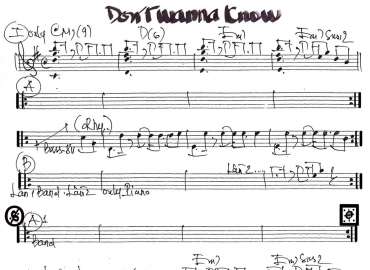 Don't Wanna Know sheet