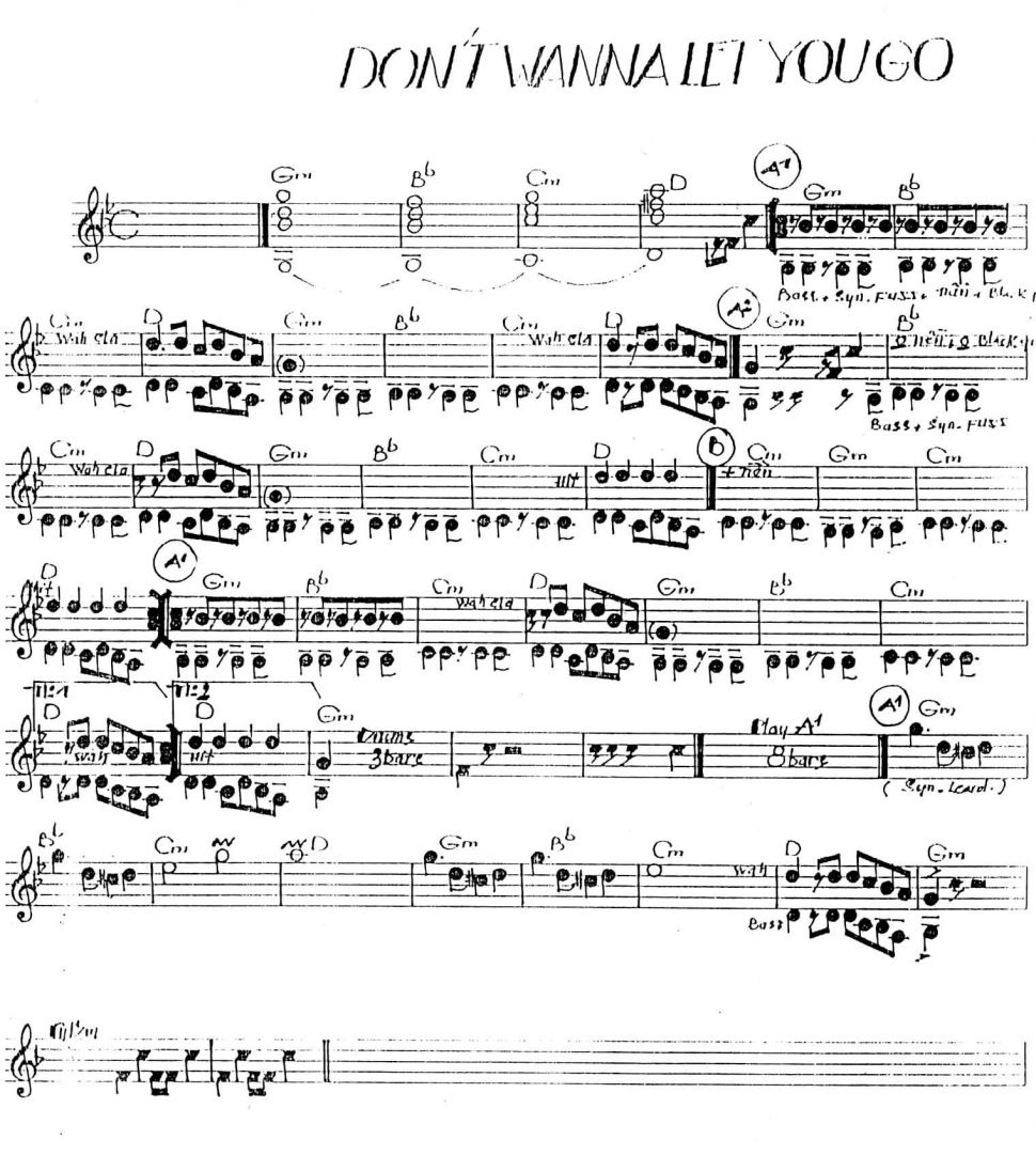 Don't Wanna Let You Go sheet