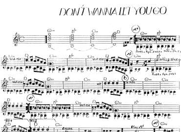 Don't Wanna Let You Go sheet