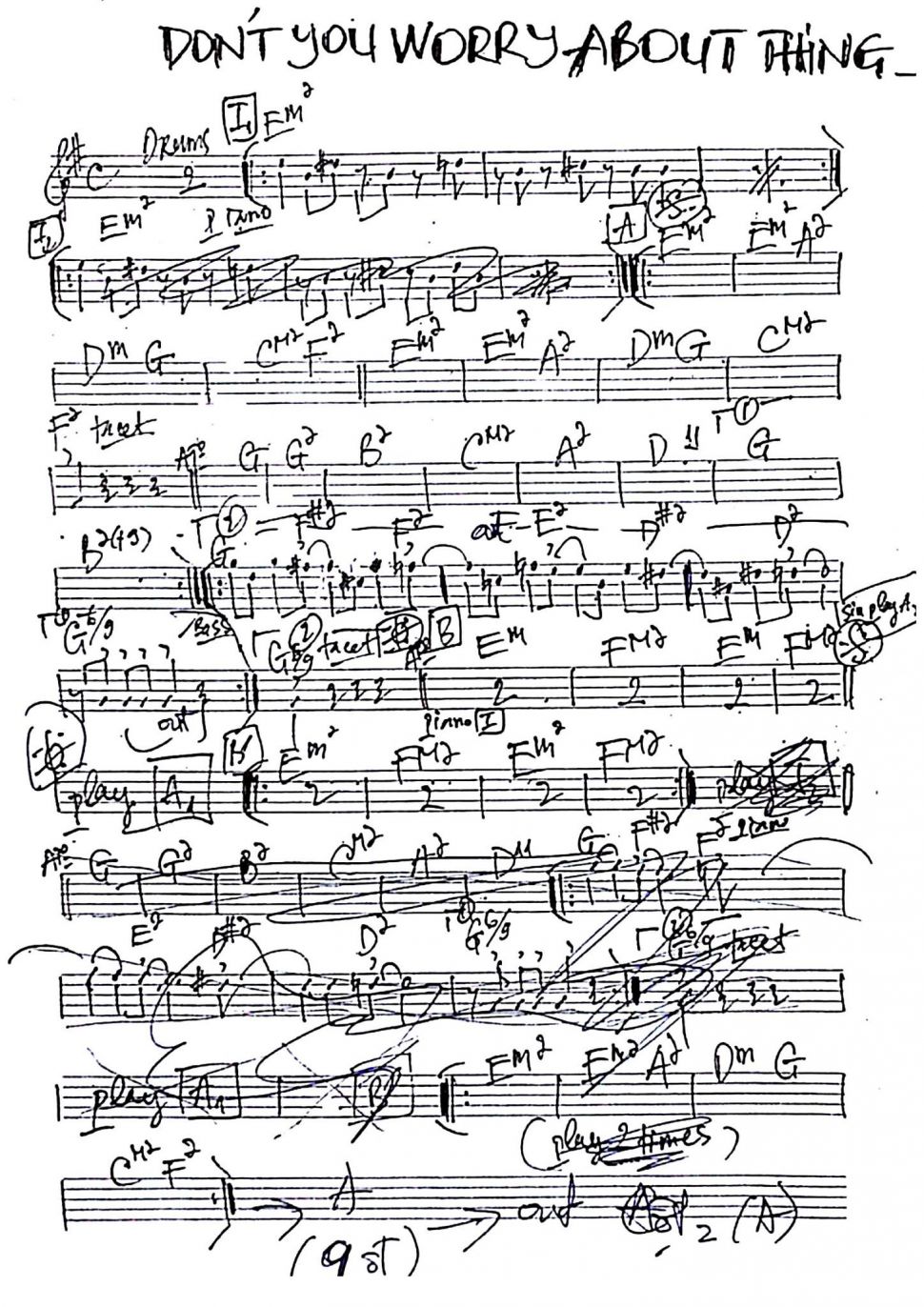 Don't You Worry About Thing sheet