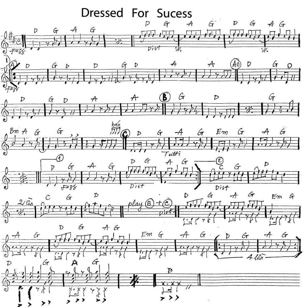 Dressed For Sucess sheet