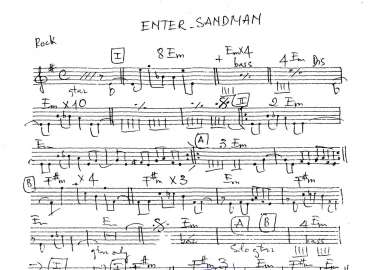 Enter - Sandman sheet