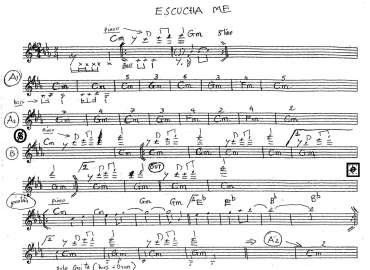 Escucha Me sheet