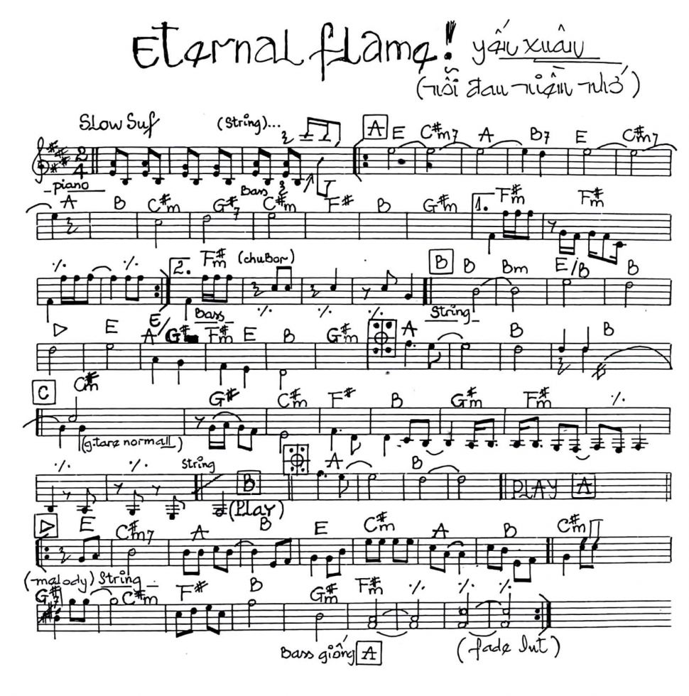 Eternal Flame sheet
