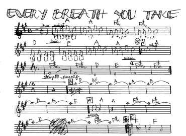 Every Break You Take sheet