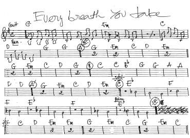 Every Break You Take sheet