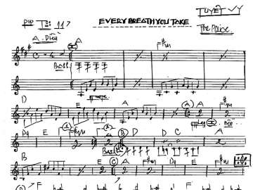 Every Breath You Take sheet