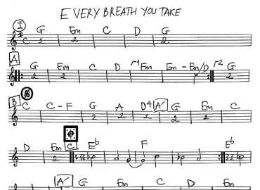 Every Breath You Take sheet
