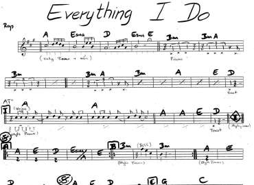 Everything I Do sheet