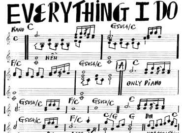 Everything I Do sheet