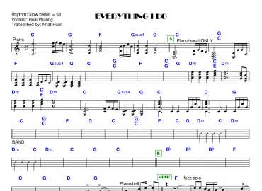 Everything I Do sheet