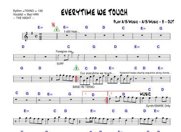 Everytime We Touch sheet