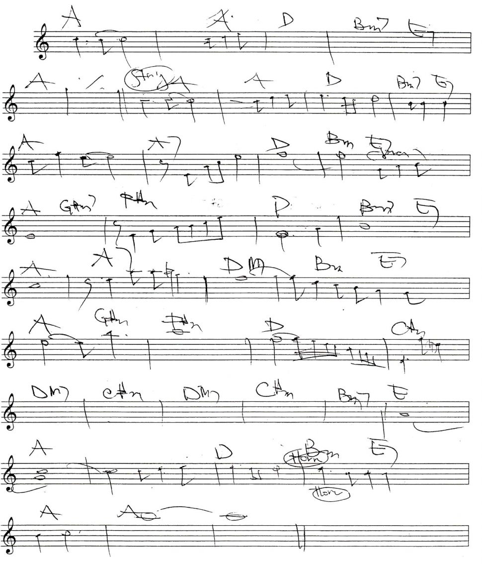 Everytime You Go Away sheet