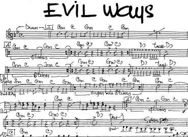 Evil Ways sheet