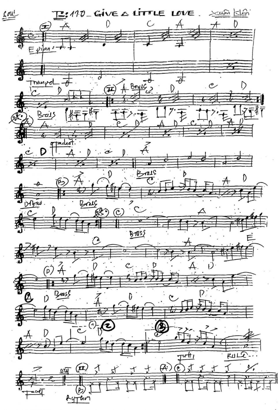 110_Give A Little Love Sheet