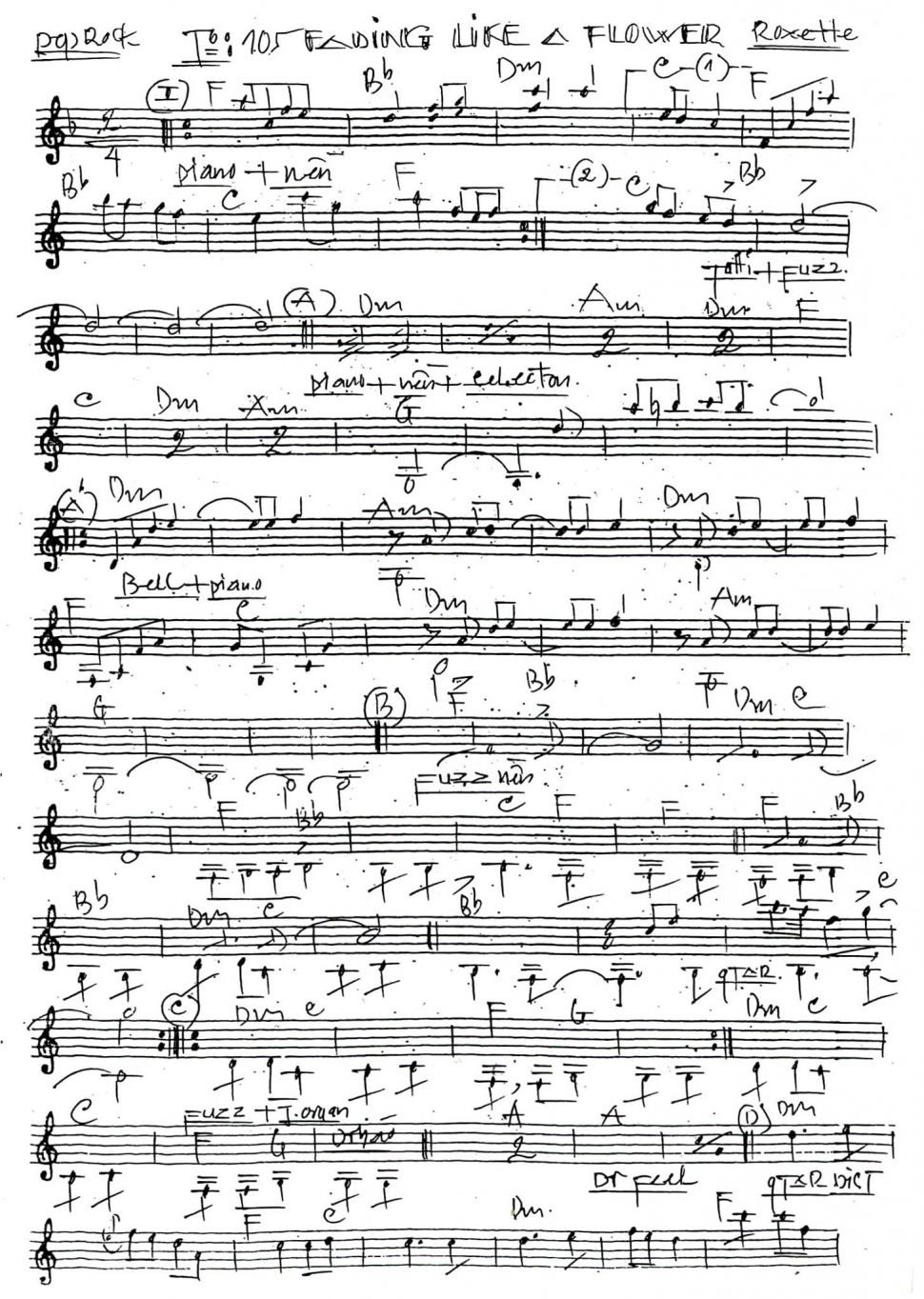 Fading Like A Flower sheet