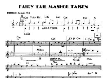 Fairy Tail Mashou Taisen sheet