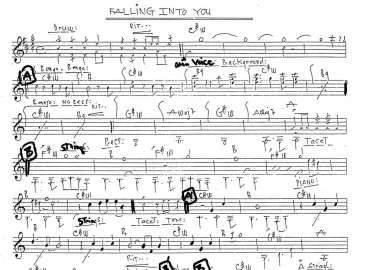 Falling Into You sheet